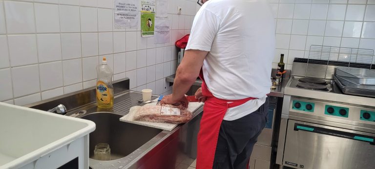 Préparation des ribs au miel ...