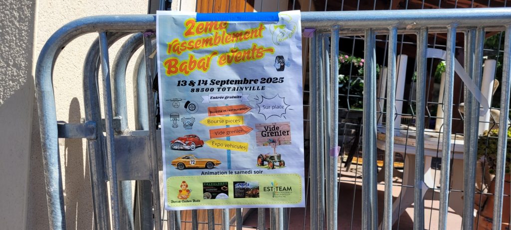 ... Tiens, une pub pour d'autres vide greniers ...! Bravo !!!